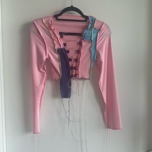 Pink crop top